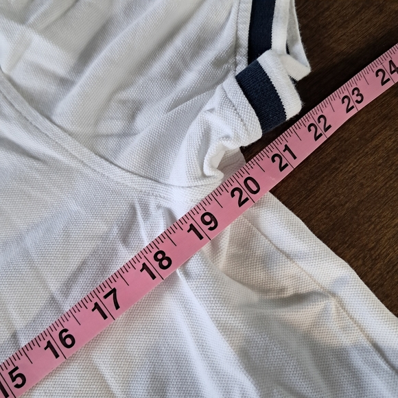 Tommy Hilfiger Mens Polo Large Custom Fit White Embroidered Logo Short Sleeve - Picture 6 of 6